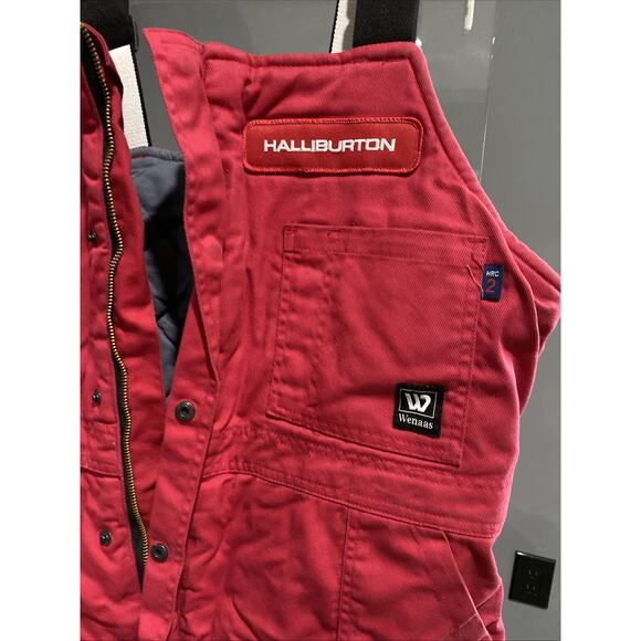 Wenaas Halliburton HRC2 Antiflame Warm Insulated Oilfield Coveralls Size L - Picture 4 of 10